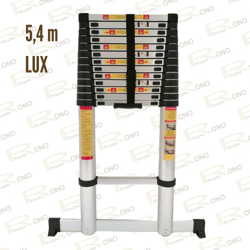 Teleskopický hliníkový žebřík RONO LUX 5,4 m