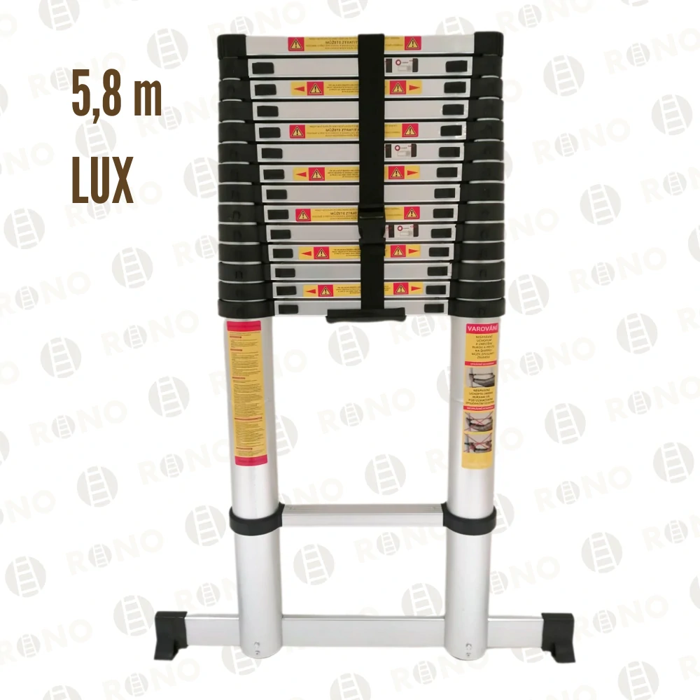 Teleskopický hliníkový žebřík RONO LUX 5,8 m